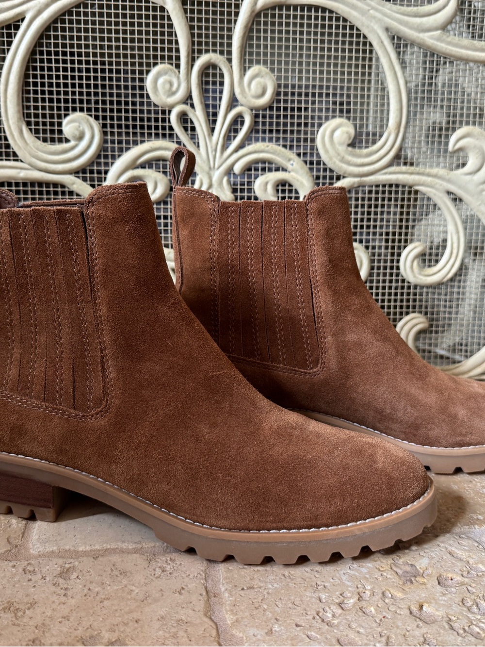 Dolce Vita Women's Suede Ankle Booties in Brown